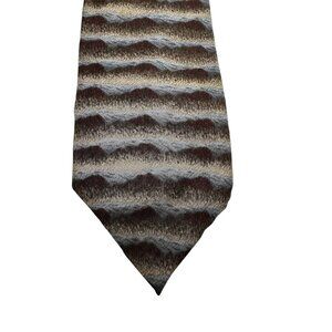 J. Garcia Mens Tie Happy Birthday Collection Eight Abstract Wave Pattern Silk
